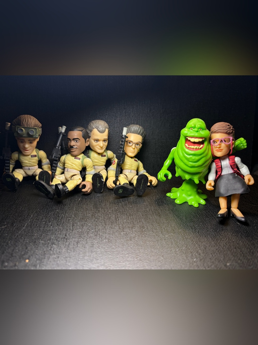 Jada Metals Die - Cast Ghostbusters 4” Figure Lot of 6 - FULL TEAM and SLIMER